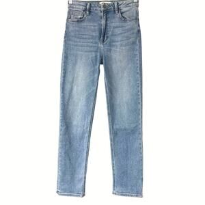 Hidden High Rise Straight Jeans (Nona) Womens Size 27 Light Wash Stretch *EUC